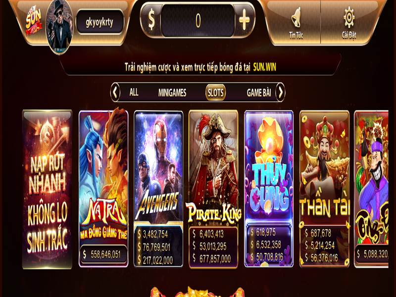 Tìm hiểu game slots Sunwin